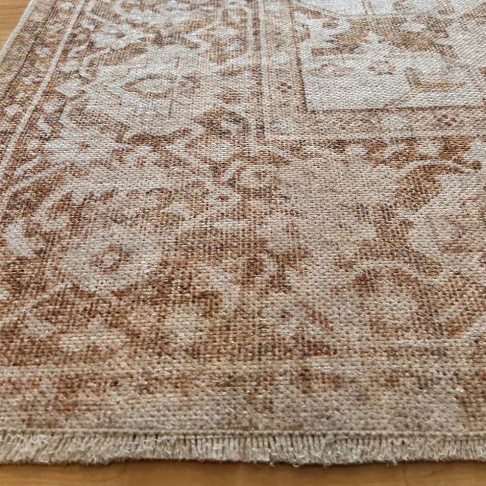 Alfombra estilo kilim turco beige