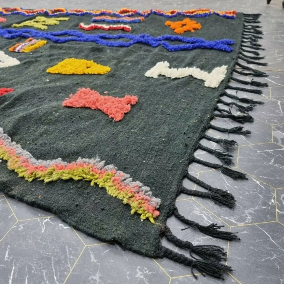Tapiz de algodón negro