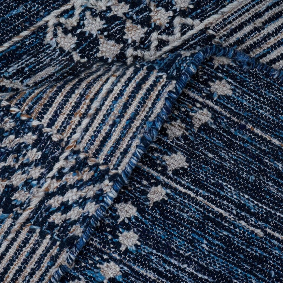 Alfombra vaquera estilo kilim graduado