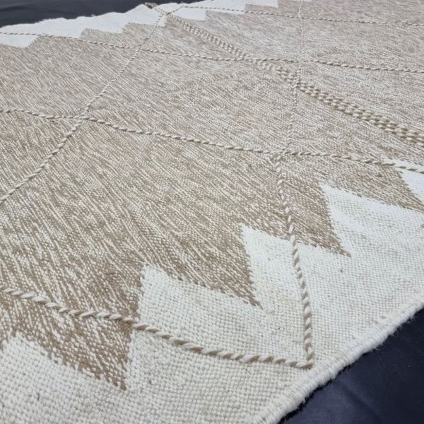 Alfombra marroquí kilim beige