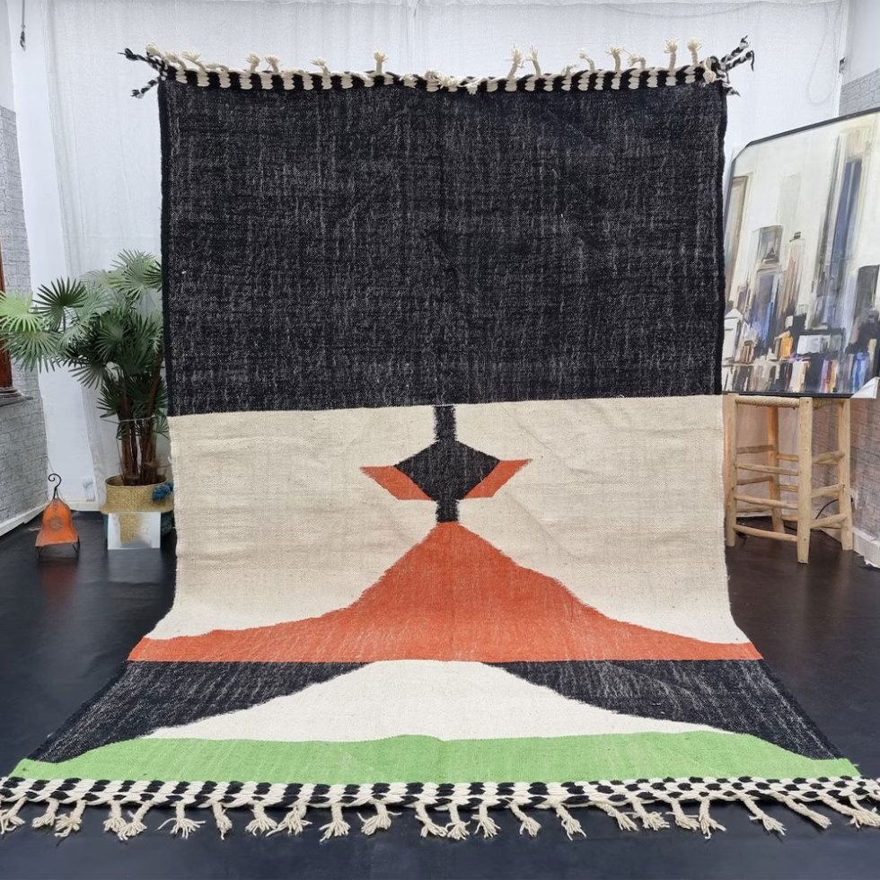 Alfombra bereber kilim étnica moderna