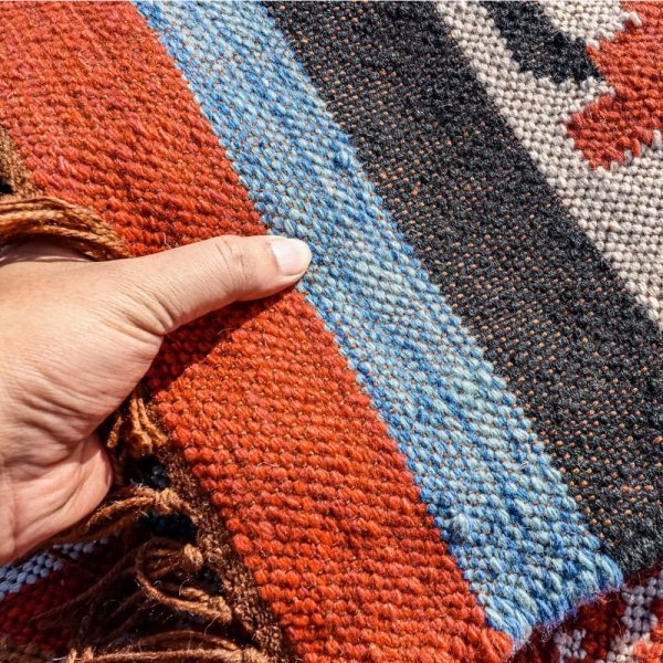Alfombra kilim de estilo nativo americano - Imagen 6