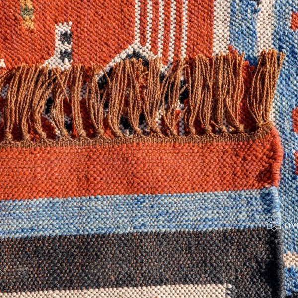 Alfombra kilim de estilo nativo americano - Imagen 5