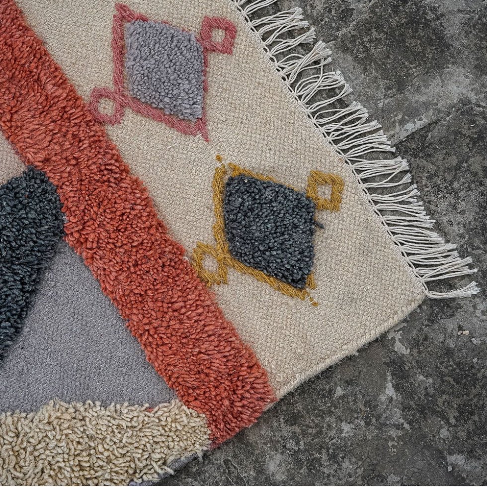 Alfombra Kilim Pastel Natural