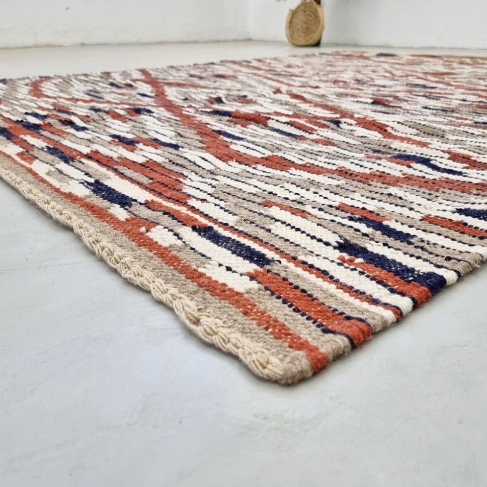 Tapiz kilim marroquí de estilo vintage