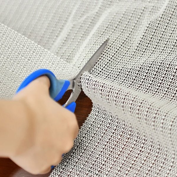 Alfombrilla antideslizante blanca para kilim (PVC)