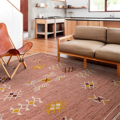 Alfombras kilim rosas