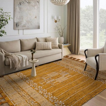 Alfombras kilim amarillas