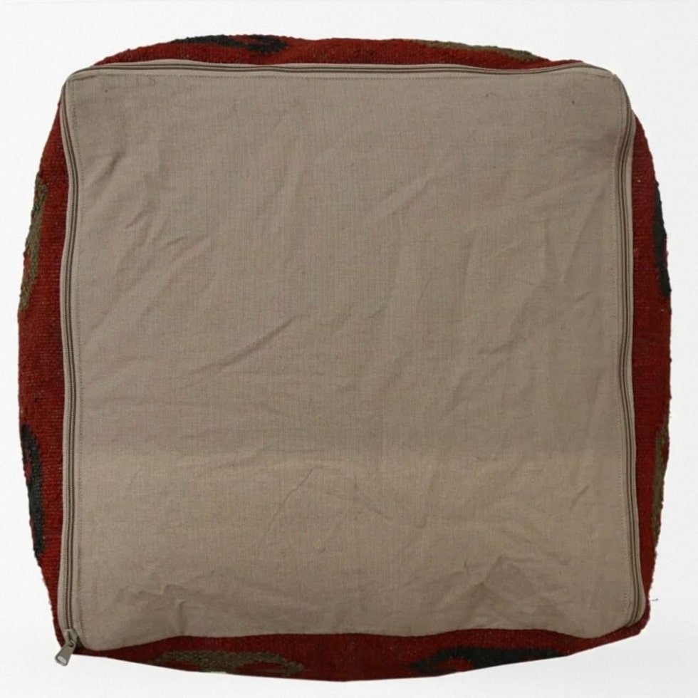 Puf kilim cubo rojo