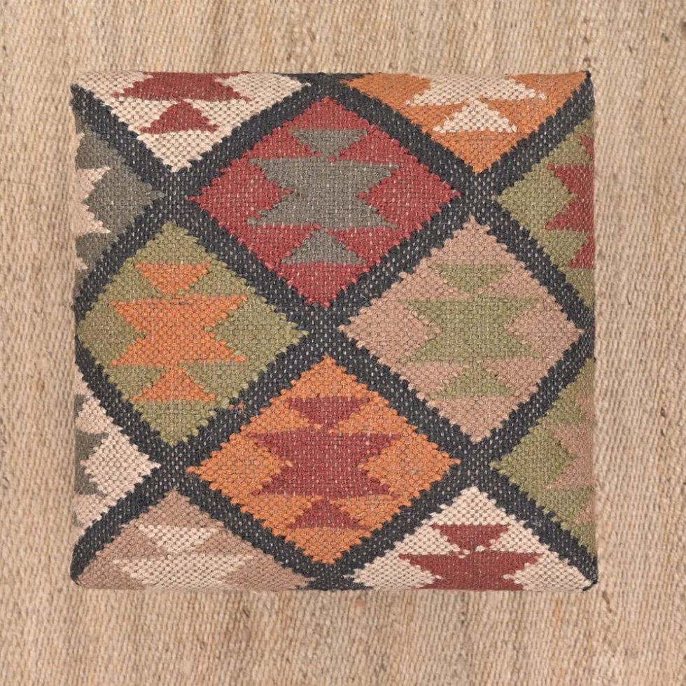 Taburete otomano Diamond Kilim