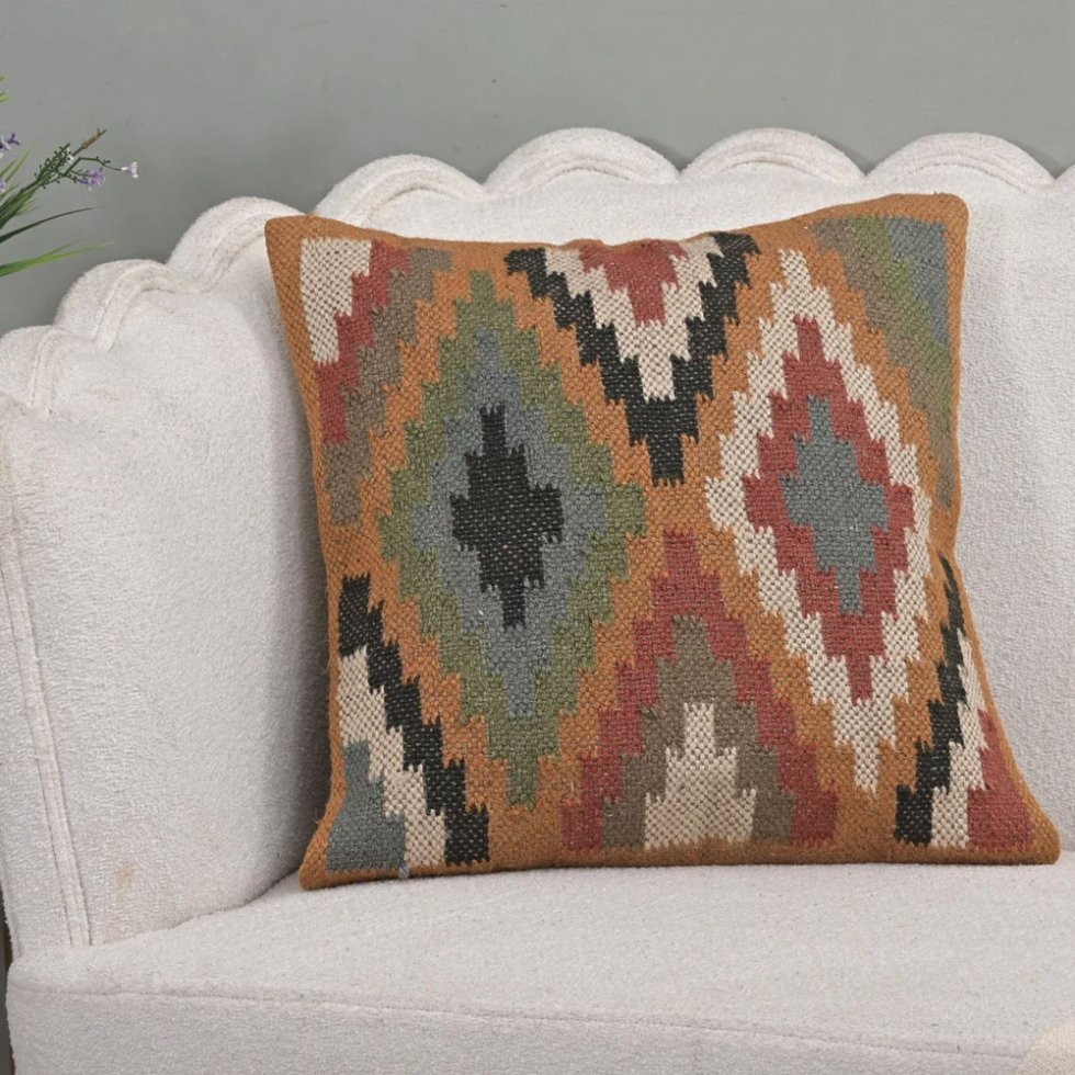 almohada kilim 20x20 diamante chevron