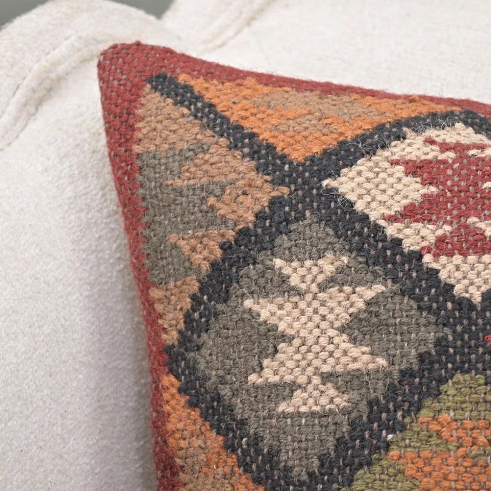 almohada kilim diamante 20x20