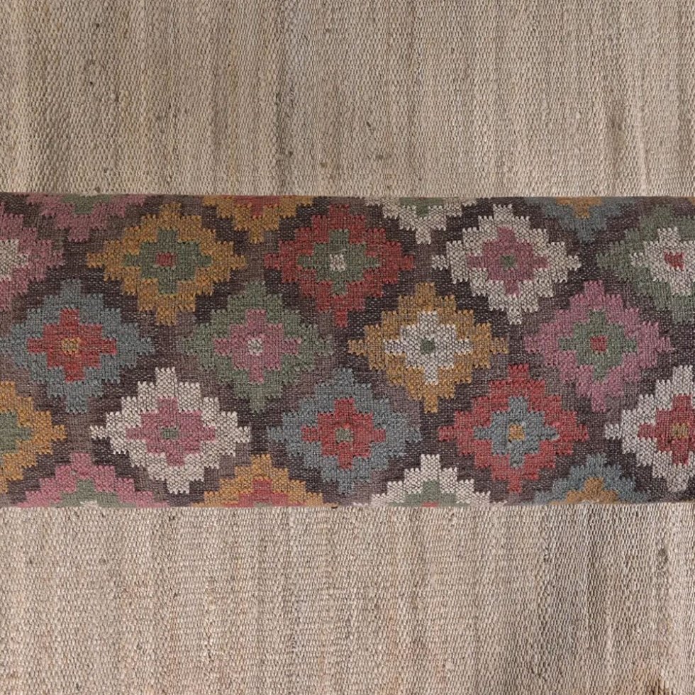 Banco otomano kilim diamante multicolor